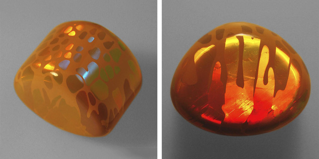 Äthiopische Opale - Eine Untersuchung ungewöhnlicher Muster Opal - Äthiopien