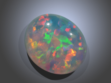 Synthetischer imprägnierter Opal - Kristallopal (Opalimitation) Synthetischer Opal (Imprägniert), Kristallopal - Opalimitation