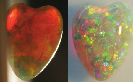 Opal aus Australien - Rissbildung Risse im Opal