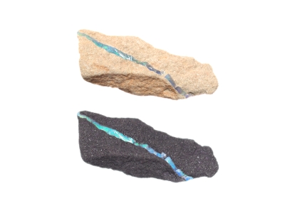 Opal aus Australien mit gefärbter Matrix Opal - Schwarzfärbung