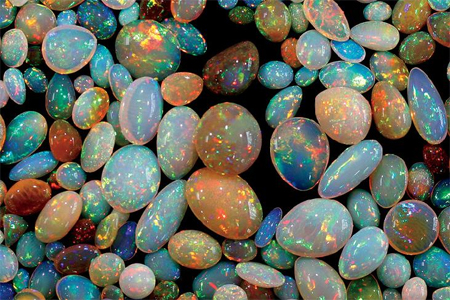 Geschliffene Opale aus Äthiopien Opal aus Äthiopien