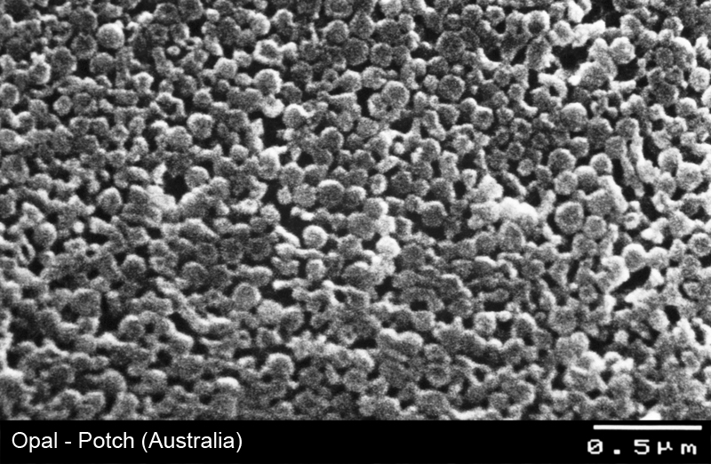 Opal - Struktur im Rasterelektronenmikroskop