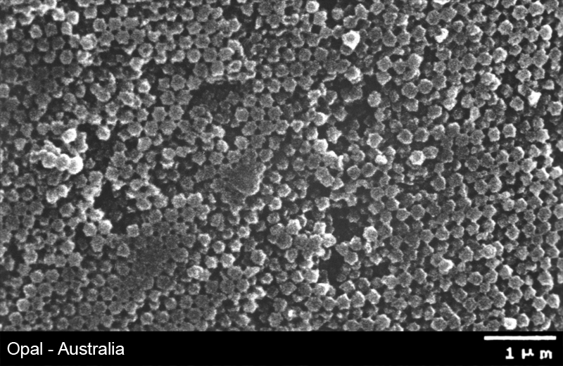 Opal - Struktur im Rasterelektronenmikroskop