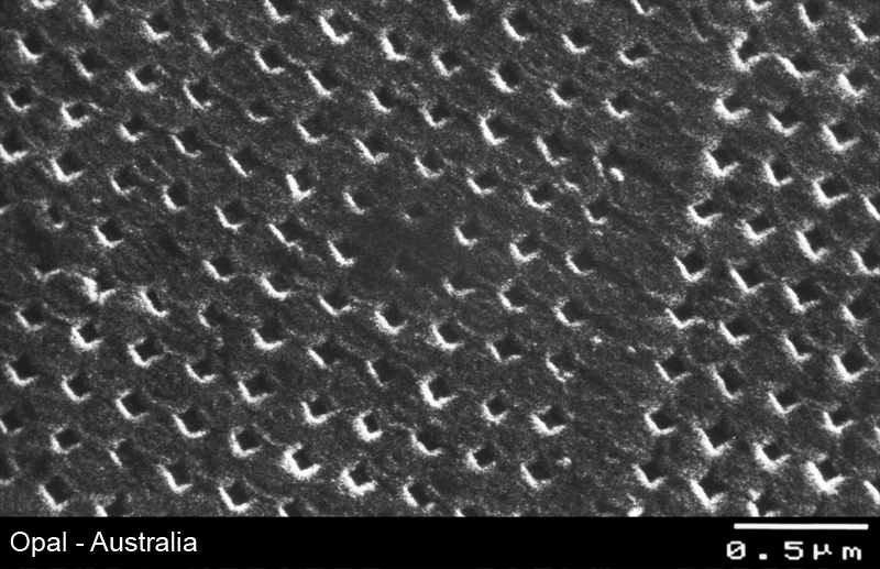 Opal - Struktur im Rasterelektronenmikroskop