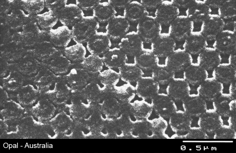 Opal - Struktur im Rasterelektronenmikroskop