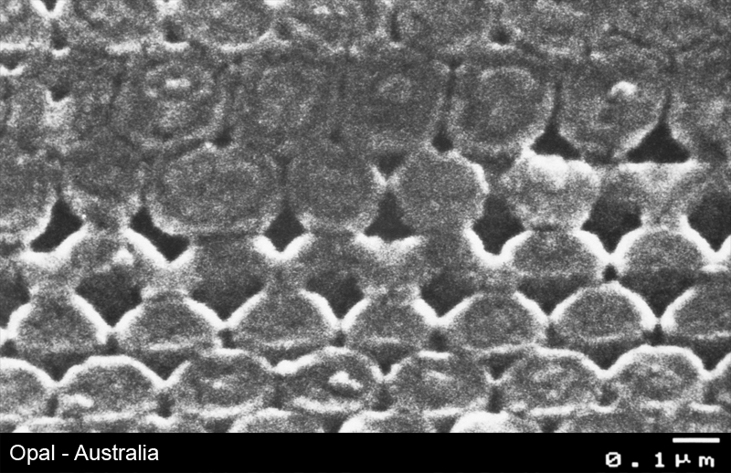 Opal - Struktur im Rasterelektronenmikroskop