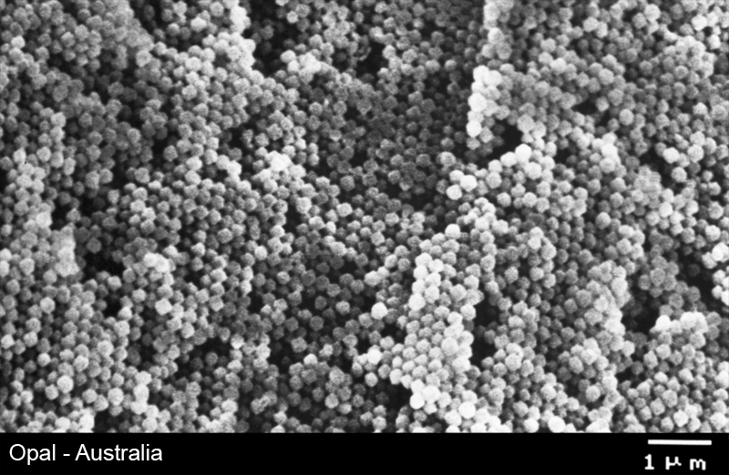 Opal - Struktur im Rasterelektronenmikroskop