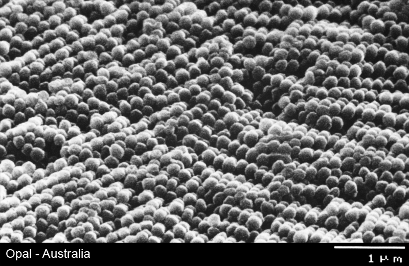 Opal - Struktur im Rasterelektronenmikroskop