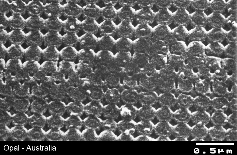 Opal - Struktur im Rasterelektronenmikroskop