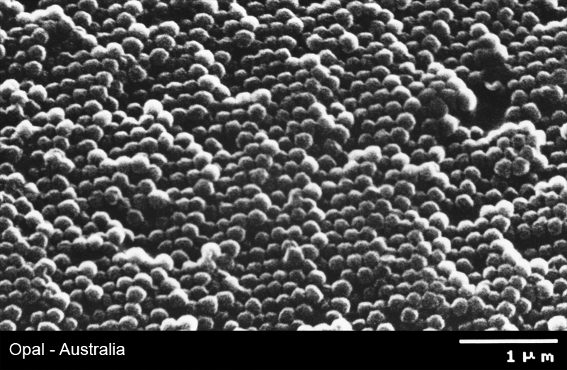 Opal - Struktur im Rasterelektronenmikroskop