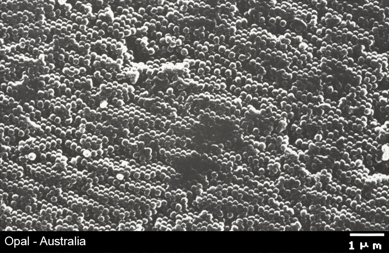 Opal - Struktur im Rasterelektronenmikroskop