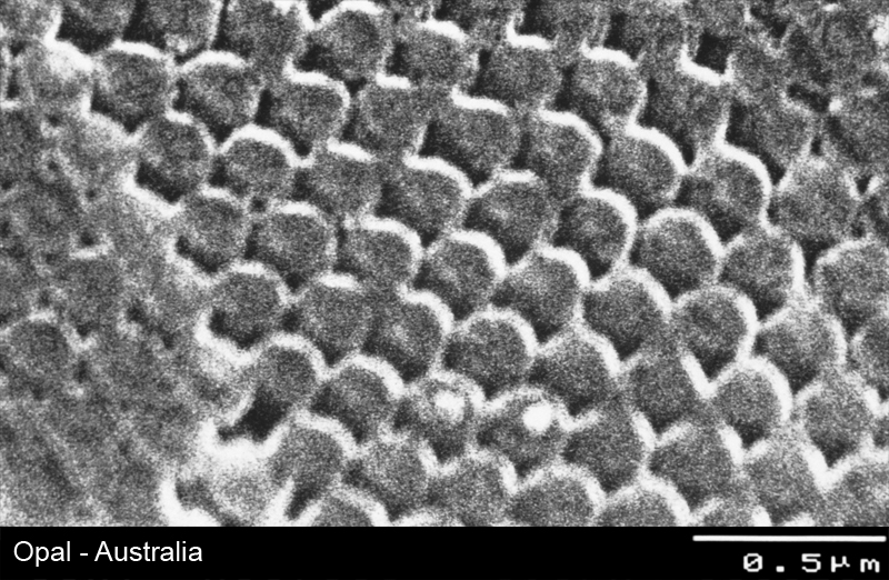 Opal - Struktur im Rasterelektronenmikroskop