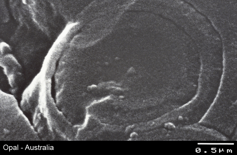 Opal - Struktur im Rasterelektronenmikroskop