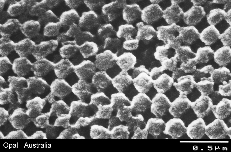 Opal - Struktur im Rasterelektronenmikroskop