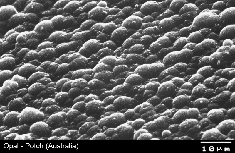 Opal - Struktur im Rasterelektronenmikroskop