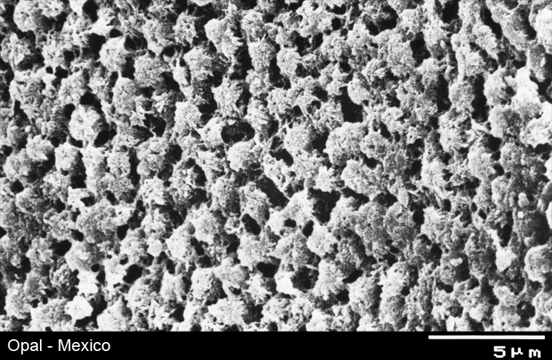 Opal - Struktur im Rasterelektronenmikroskop