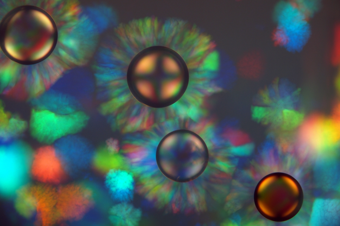 Farbspiel - Monodisperse Polymerpartikel