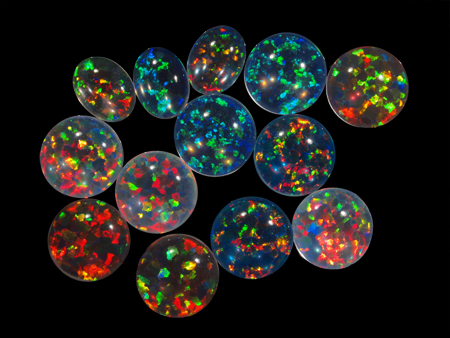 Opalimitation - Kompositopal Sandwich-Opal mit Opalimitation