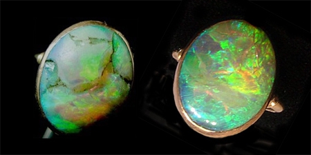 Opal - Restauration Opal - Rissbildung