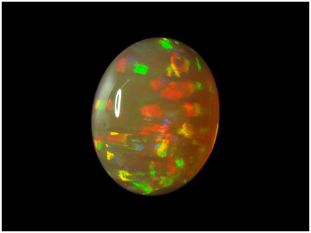 Synthetischer Opal - Feueropal